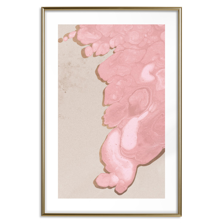 Wall Poster Pastel Tide - artistic abstraction with a pink circular shape 119195 additionalImage 16