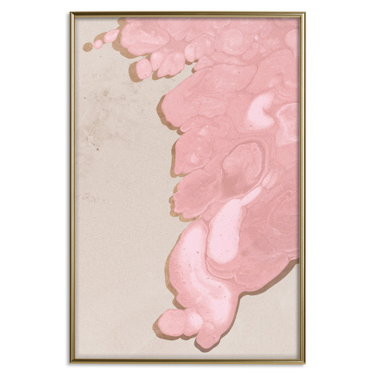 Wall Poster Pastel Tide - artistic abstraction with a pink circular shape 119195 additionalImage 20