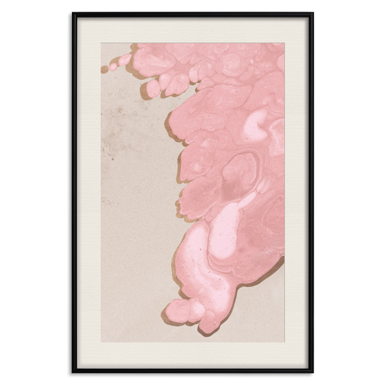 Wall Poster Pastel Tide - artistic abstraction with a pink circular shape 119195 additionalImage 18