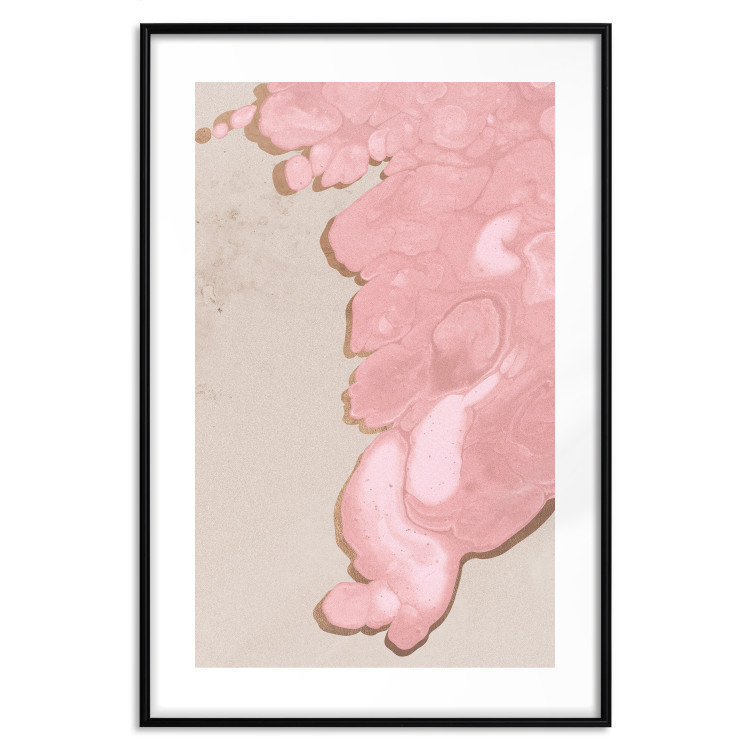 Wall Poster Pastel Tide - artistic abstraction with a pink circular shape 119195 additionalImage 15