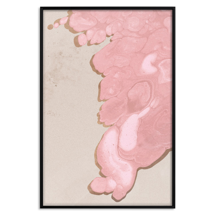 Wall Poster Pastel Tide - artistic abstraction with a pink circular shape 119195 additionalImage 24