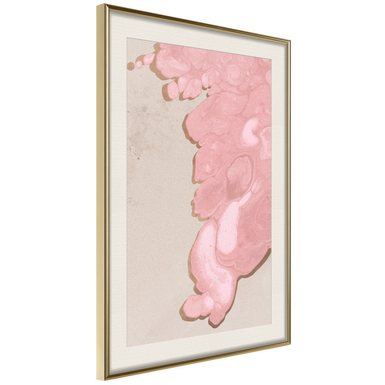 Wall Poster Pastel Tide - artistic abstraction with a pink circular shape 119195 additionalImage 2