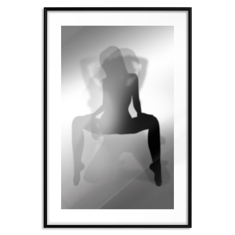 Poster Romantic Dream - black and white sensual composition with a woman 121895 additionalImage 17