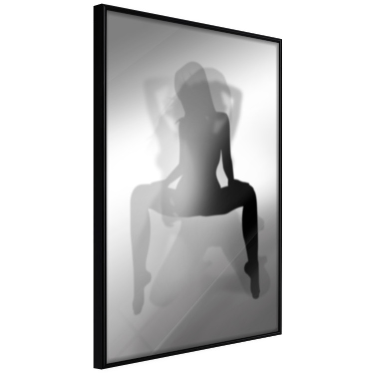 Poster Romantic Dream - black and white sensual composition with a woman 121895 additionalImage 10