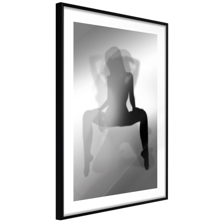 Poster Romantic Dream - black and white sensual composition with a woman 121895 additionalImage 13