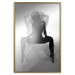 Poster Romantic Dream - black and white sensual composition with a woman 121895 additionalThumb 16