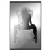 Poster Romantic Dream - black and white sensual composition with a woman 121895 additionalThumb 24
