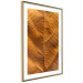 Wall Poster Autumn Leaf - golden texture of a leaf with intricate details 123795 additionalThumb 6