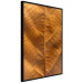 Wall Poster Autumn Leaf - golden texture of a leaf with intricate details 123795 additionalThumb 10
