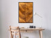 Wall Poster Autumn Leaf - golden texture of a leaf with intricate details 123795 additionalThumb 3