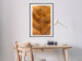 Wall Poster Autumn Leaf - golden texture of a leaf with intricate details 123795 additionalThumb 4