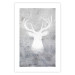 Poster Noble Stag - lighter shade of deer on gray concrete texture 124495 additionalThumb 25