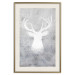 Poster Noble Stag - lighter shade of deer on gray concrete texture 124495 additionalThumb 19