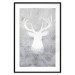Poster Noble Stag - lighter shade of deer on gray concrete texture 124495 additionalThumb 17