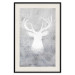 Poster Noble Stag - lighter shade of deer on gray concrete texture 124495 additionalThumb 18