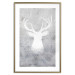Poster Noble Stag - lighter shade of deer on gray concrete texture 124495 additionalThumb 16