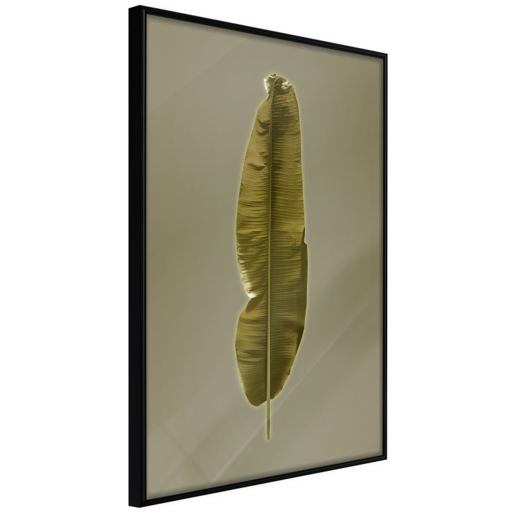 Poster Exotic Leaf - green leaf from a banana tree on a solid background 126195 additionalImage 12