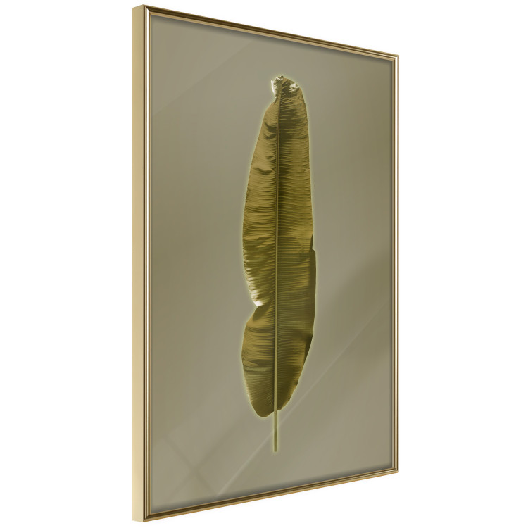 Poster Exotic Leaf - green leaf from a banana tree on a solid background 126195 additionalImage 12