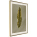 Poster Exotic Leaf - green leaf from a banana tree on a solid background 126195 additionalThumb 2