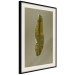 Poster Exotic Leaf - green leaf from a banana tree on a solid background 126195 additionalThumb 3