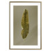 Poster Exotic Leaf - green leaf from a banana tree on a solid background 126195 additionalThumb 14