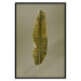 Poster Exotic Leaf - green leaf from a banana tree on a solid background 126195 additionalThumb 18