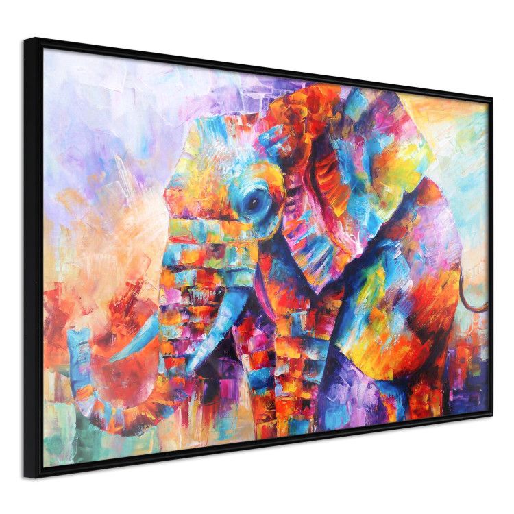 Wall Poster Colors of Africa - abstract multicolored animal in a watercolor motif 127095 additionalImage 11