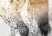 Photo Wallpaper Steed - horse motif with coloured accent on a solid textured background 127495 additionalThumb 8