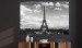 Large canvas print Black and White Eiffel Tower [Large Format] 128395 additionalThumb 6
