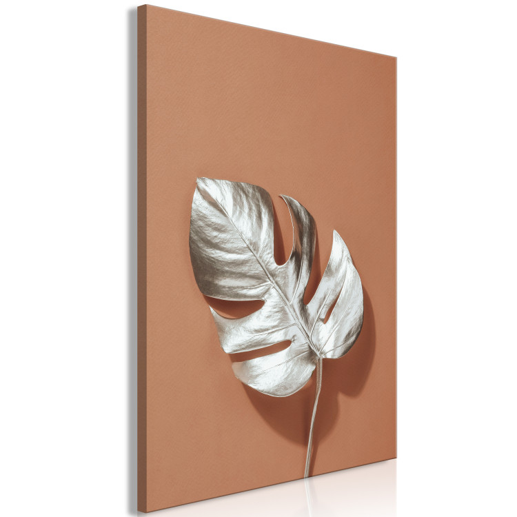 Canvas Sun Souvenir (1-part) vertical - exotic silver leaf 129495 additionalImage 2