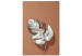 Canvas Sun Souvenir (1-part) vertical - exotic silver leaf 129495
