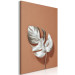 Canvas Sun Souvenir (1-part) vertical - exotic silver leaf 129495 additionalThumb 2