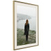 Wall Poster What Now? - landscape of a woman dressed in green against the sea and rocks 130295 additionalThumb 3