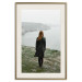 Wall Poster What Now? - landscape of a woman dressed in green against the sea and rocks 130295 additionalThumb 20