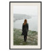 Wall Poster What Now? - landscape of a woman dressed in green against the sea and rocks 130295 additionalThumb 23
