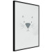 Wall Poster Kitty Face - animal with a funny face on a solid gray background 130695 additionalThumb 11