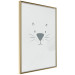 Wall Poster Kitty Face - animal with a funny face on a solid gray background 130695 additionalThumb 12