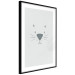 Wall Poster Kitty Face - animal with a funny face on a solid gray background 130695 additionalThumb 6