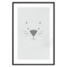 Wall Poster Kitty Face - animal with a funny face on a solid gray background 130695 additionalThumb 15