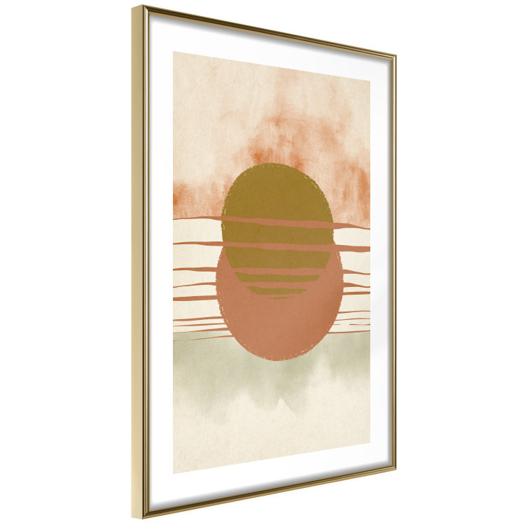 Wall Poster Water Reflections - composition of circles and stripes in an abstract motif 131795 additionalImage 9