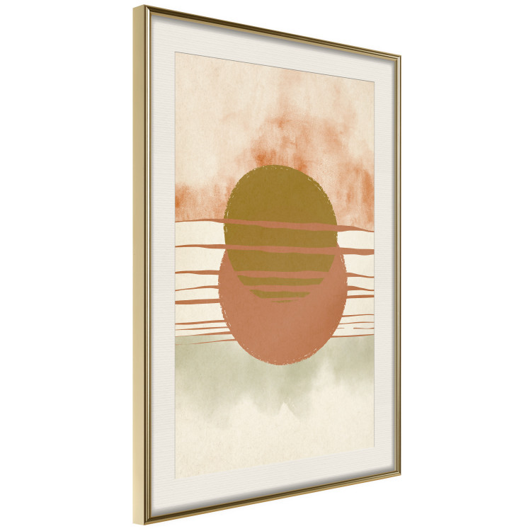 Wall Poster Water Reflections - composition of circles and stripes in an abstract motif 131795 additionalImage 3