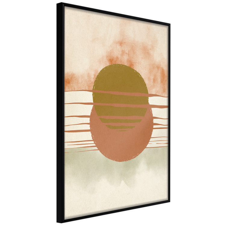 Wall Poster Water Reflections - composition of circles and stripes in an abstract motif 131795 additionalImage 13