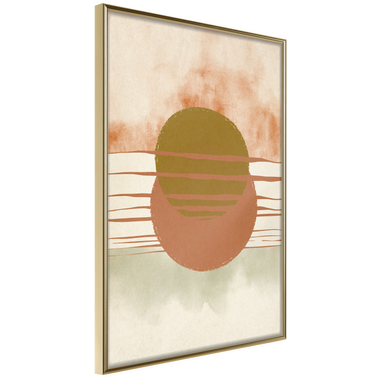 Wall Poster Water Reflections - composition of circles and stripes in an abstract motif 131795 additionalImage 12
