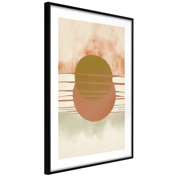 Wall Poster Water Reflections - composition of circles and stripes in an abstract motif 131795 additionalImage 6