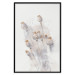 Poster Tranquil Poppies - line art of flowers on a white background in an abstract motif 131995 additionalThumb 17
