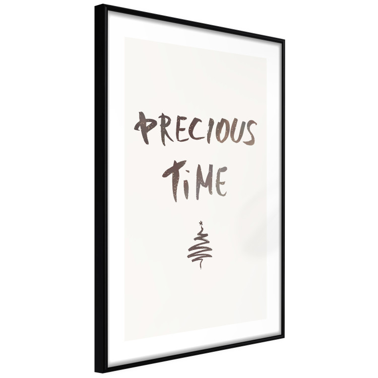 Poster Precious Time - English text and Christmas tree motif 132095 additionalImage 8