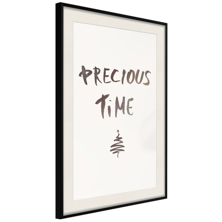 Poster Precious Time - English text and Christmas tree motif 132095 additionalImage 2