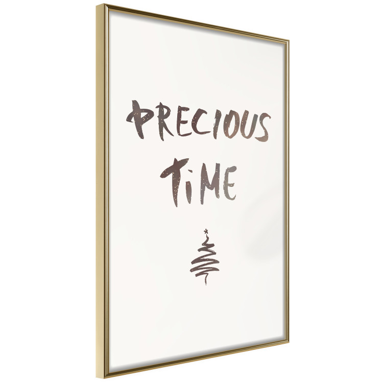 Poster Precious Time - English text and Christmas tree motif 132095 additionalImage 12