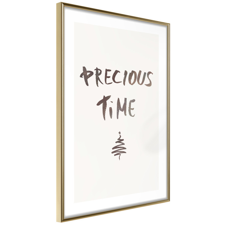 Poster Precious Time - English text and Christmas tree motif 132095 additionalImage 9