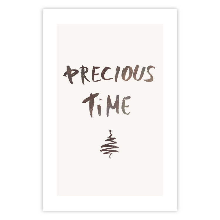Poster Precious Time - English text and Christmas tree motif 132095 additionalImage 15
